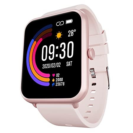 Fire-Boltt Ninja Call Pro Plus 1.83" Smart Watch with Bluetooth Calling, AI Voice Assistance, 100 Sports Modes IP67 Rating, 240 * 280 Pixel High Resolution (Pink)