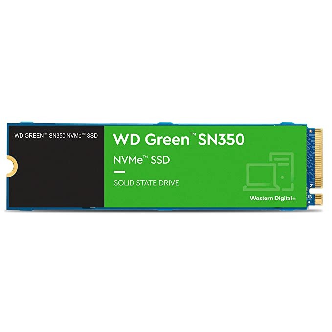 Western Digital WD Green SN350 NVMe 240GB,22.8 Centimetres, Upto 2400MB/s, 3 Y Warranty, PCIe Gen 3 NVMe M.2 (2280), Internal Solid State Drive (SSD) (WDS240G2G0C)