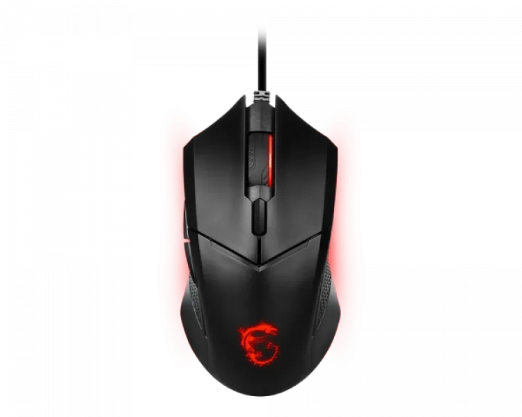MSI CLUTCH GM08 Mouse (Mechanical Switch | Max. 4200 DPI | PAW 3519 Sensor | 6 Buttons | RED Light | Weight Adjustable | 10M Clicks | Wired)