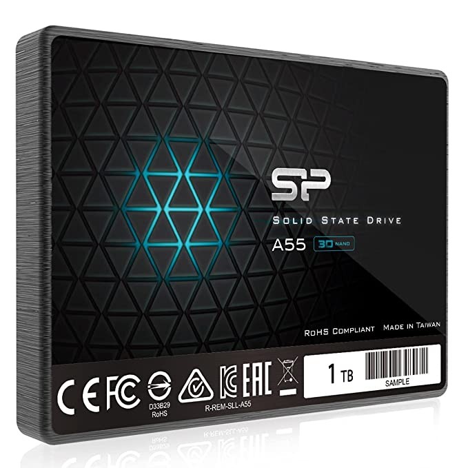 Silicon Power Ace A55 256GB SATA SSD, Up to 560MB/s, 3D NAND with SLC Cache, 2.5 Inch SATA III 6Gb/s Internal Solid State Drive for Desktop Laptop PC Computer