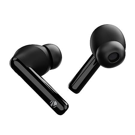 ZEBRONICS Zeb-Sound Bomb 5 TWS V5.0 Bluetooth Truly Wireless in Ear Earbuds with Up to 22H Backup, Flash Connect, Splash Proof, 10Mm Driver, with Mic and Type C (Black)