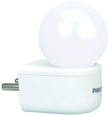 PHILIPS Joy Vision Coral Rush 0.5-Watts LED Bulb Night Lamp (White, Pack of 1, Prong)
