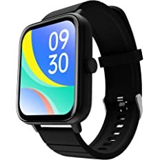 Zebronics DRIP Smart Watch with Bluetooth Calling, 4.3cm (1.69"), 10 built-in & 100+ Watch Faces, 100+ Sport Modes, 4 built-in Games, Voice Assistant, 8 Menu UI, Fitness Health & Sleep Tracker (Black)