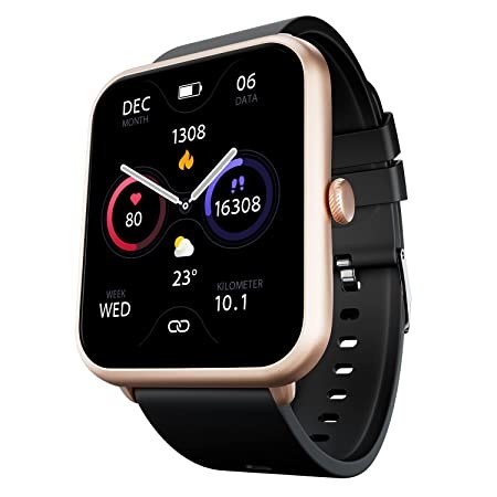 Fire-Boltt Ninja Call Pro Plus 1.83" Smart Watch with Bluetooth Calling, AI Voice Assistance, 100 Sports Modes IP67 Rating, 240 * 280 Pixel High Resolution (Gold Black)