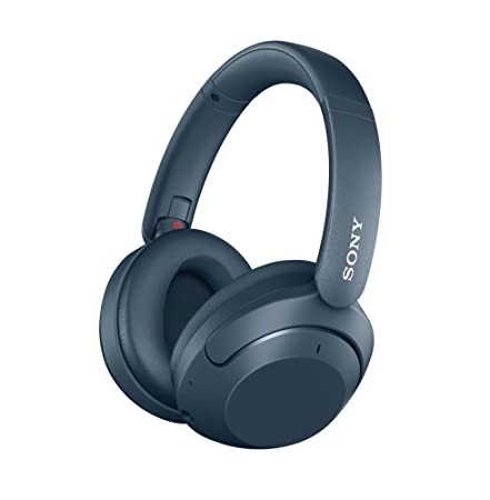 Sony WH-XB910N Extra BASS Noise Cancellation Headphones Wireless Bluetooth Over The Ear Headset with Mic, Alexa Voice Control, Google Fast Pair, AUX & Swift Pair, 30Hrs Battery Life (2022 Model)-Blue