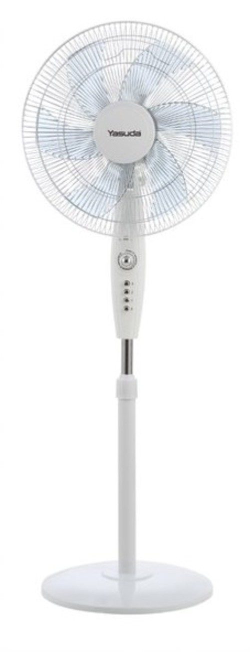 15 Months Warranty Yasuda YS-ST850G 16(With Timer)-- Stand Fan 100% Copper Motor - White