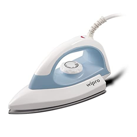 Wipro Deluxe 1000 Watt GD206 Lightweight Automatic Electric Dry Iron | Large & Wide Soleplate|Anti bacterial German Weilburger Double Coated Soleplate | Quick Heat Up | 2 Years Warranty