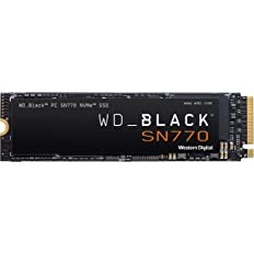 Western Digital WD Black SN770 NVMe 2TB, Upto 5150MB/s, 5Y Warranty, PCIe Gen 4 NVMe M.2 (2280), Gaming Storage, Internal Solid State Drive (SSD) (WDS200T3X0E) for Laptop,Desktop,Gaming RIG