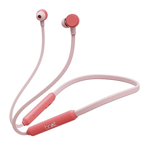 boAt Rockerz 103 Pro Bluetooth in Ear Neckband with Beast Mode(40ms Low Latency), ENx Tech, ASAP Charge(Fast Charge), Upto 20HRS Playback, Signature Sound, BT v5.3 & IPX4(Mint Pink)