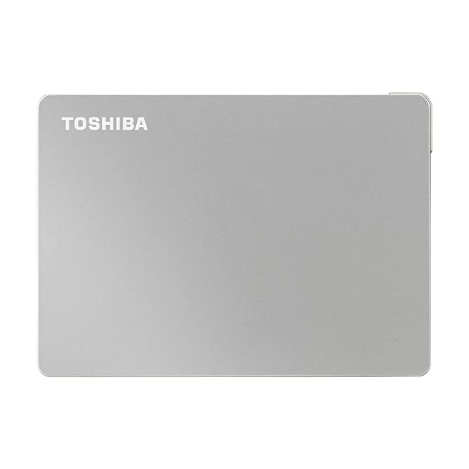 TOSHIBA Canvio Flex 1TB Portable External HDD, USB-C® USB3.0 for Mac, Windows PC, Laptop and Tablet. 3 Years Warranty. External Hard Drive - Silver