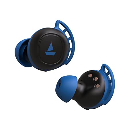boAt Airdopes 441 Pro Bluetooth Truly Wireless in Ear Earbuds with mic, Upto 150 Hours Playback, Signature Sound, IWP™ Technology, IPX7, BT v5.0, Type-c Interface (Sporty Blue)