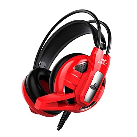 Ant Esports H520W World of Warships Edition Wired Over Ear Headphones with Mic (Red)