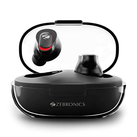 ZEBRONICS Sound Bomb X1 3-in-1 Wireless Bluetooth v5.0 In Ear Earbuds + Speaker Combo with 30 Hour Backup, Built-in LED Torch,Call Function,Voice Assistant,Type C & Splash Proof Portable Design(White)