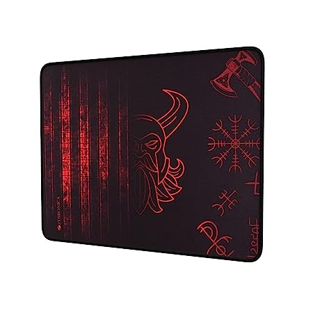 ZEBRONICS Firestorm Gaming Mouse pad for All Mouse sensors with Micro-Textured Fabric Surface, Anti Slip Rubber Base, 440x350mm Size, 4mm Thickness and a Portable roll and go Design