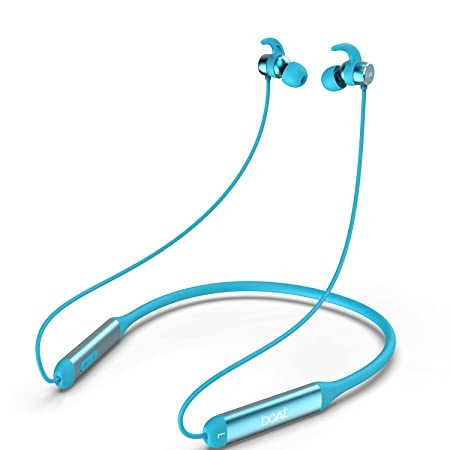 boAt Rockerz 330 in-Ear Bluetooth Neckband with Upto 30 Hours Playtime, ASAP Charge, Signature Sound, Dual Pairing & IPX5 with Mic (Teal Green)