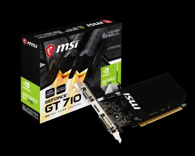 MSI GeForce GT 710 2GD3H LP Graphics Card (2GB GDDR3 | 64-bits | Support 4K@30Hz | HDMI)