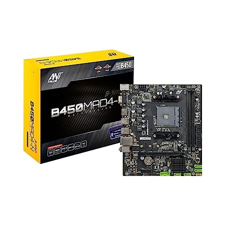 Ant Sports B450MAD4-N mATX Gaming Motherboard AM4 DDR4