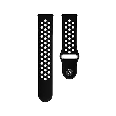 Noise Original 22mm Sports Strap Compatible with Noise Pulse 2 Max, Pro 4, Pro 4 GPS/Alpha, Twist, Force, Ultra 3, Halo, Quad Call Smartwatch for Men & Women, 3 Months Warranty (Classic Black)