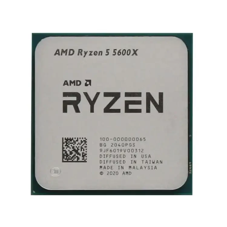 AMD Ryzen 5 5600X Tray Desktop Processor (3.7~4.7GHz, 6 Cores, 12 Threads, L2 3MB, L3 32MB Cache)