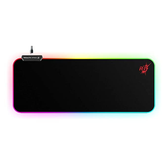 Redgear MPR800 Reliable and Soft Base Mousepad with 4 LED Spectrum Mode, Soft non-slip base