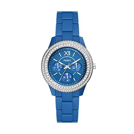 Fossil Stella Analog Blue Dial Women's Watch-ES5193, Water Resistant