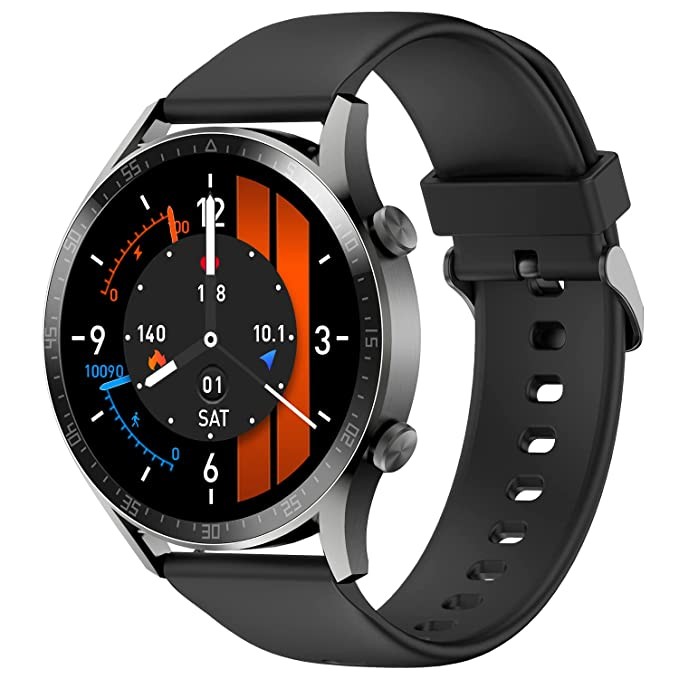 Fire-Boltt Talk 2 Pro Bluetooth Calling Smartwatch, 1.39" TFT Display with Dual Button, Hands On Voice Assistance, 120 Sports Modes, in Built Mic & Speaker with IP68 Rating (Black)