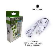 MY POWER 2.5A Mobile Charger, 6 Months warranty