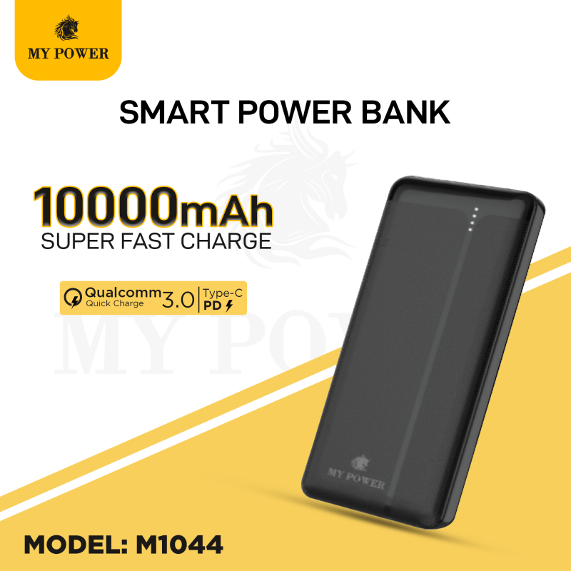 My Power 10000mah Power Bank m1044, Fast Charging Power Bank