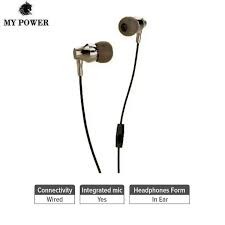 MY Power Best quality Music Earphone E535, Highbase-With Mic,For All Mobile Devices