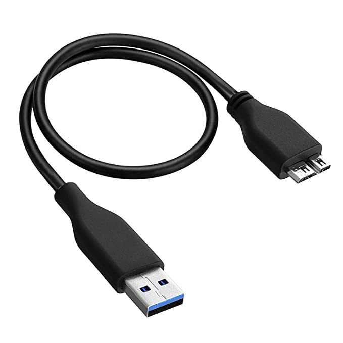 Lapster USB 3.0 A to Micro B SuperSpeed for hard disk cable - short cable