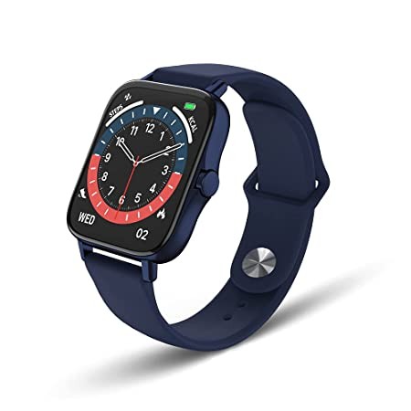 Pebble Cosmos, Bluetooth Calling smartwatch 1.7' HD Screen with SPO2 with bluetooth calling, Built in Thermometer, Multi Sports Modes and 24 Hour Health Tracking (Cobalt Blue)24 hour health tracking