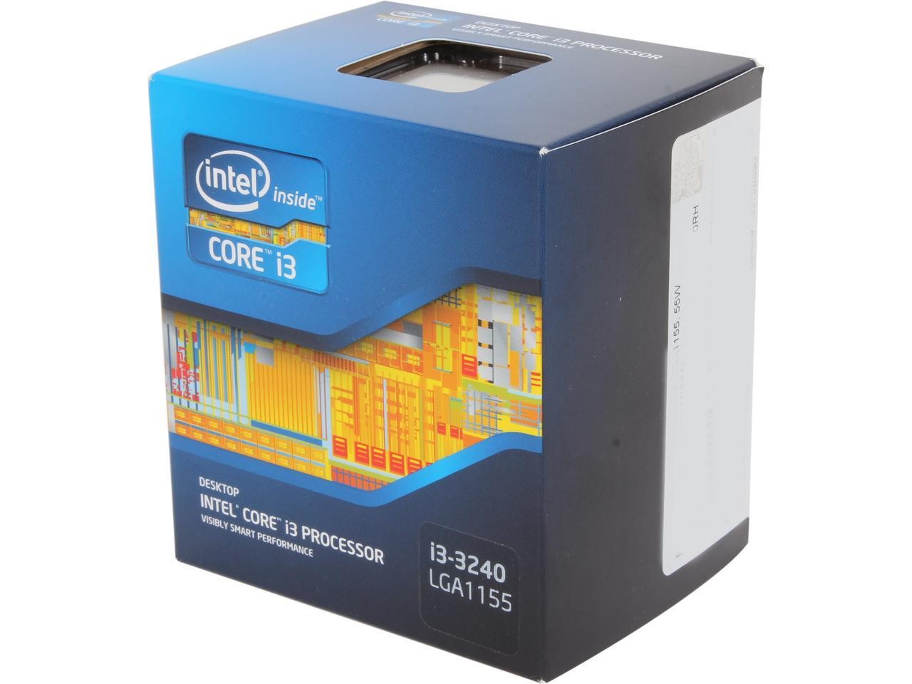 Intel Core i3-3240 @ 3.40GHz 3rd Gen Processor For H61 Mainboard(Box And Fan Not included)