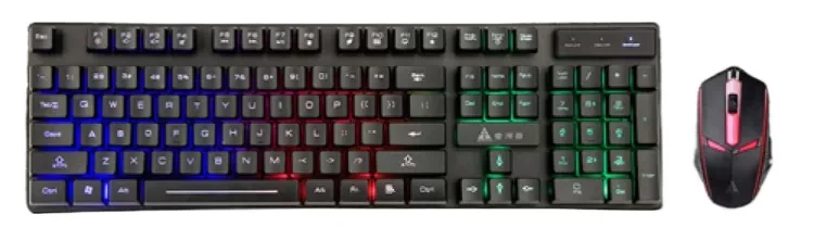 Goldkist Combo Gaming Keyboard and Mouse (RGB Light | Mechanical Touch Feeling Keys | 1200 DPI Mouse)
