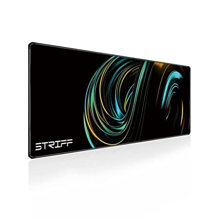 STRIFF Extended Size (800 mm x 300 mm x 3 mm) Gaming Mouse Pad| Stitched Edges| Non-Slip Rubber Base|Computer Laptop|Keyboard Mouse Pad for Office & Home (Universe)