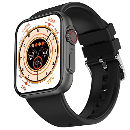Fire-Boltt Gladiator 1.96" Biggest Display Smart Watch with Bluetooth Calling, Voice Assistant &123 Sports Modes, 8 Unique UI Interactions, SpO2, 24/7 Heart Rate Tracking (Black)