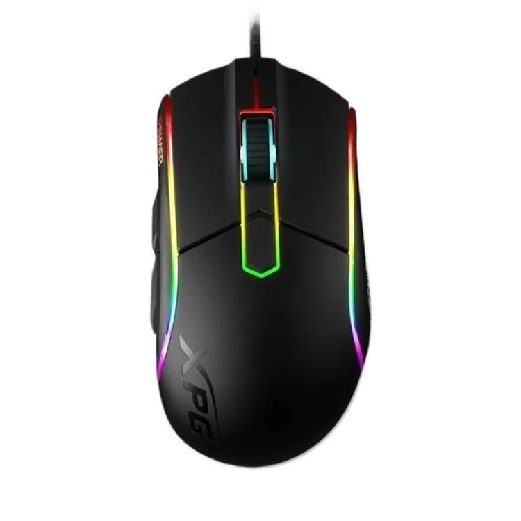 XPG PRIMER Mouse (12000 DPI | OMRON Mechanical Switch | RGB Light | 1000Hz Polling Rate | 20M Click | Wired USB)
