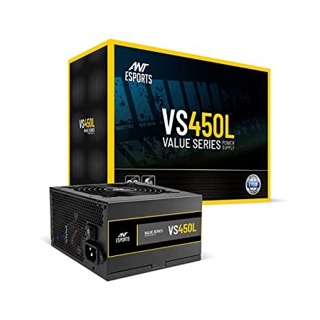 Ant Esports VS450L 450 Watt Non-Modular Continuous Power Gaming Power Supply/PSU for PC