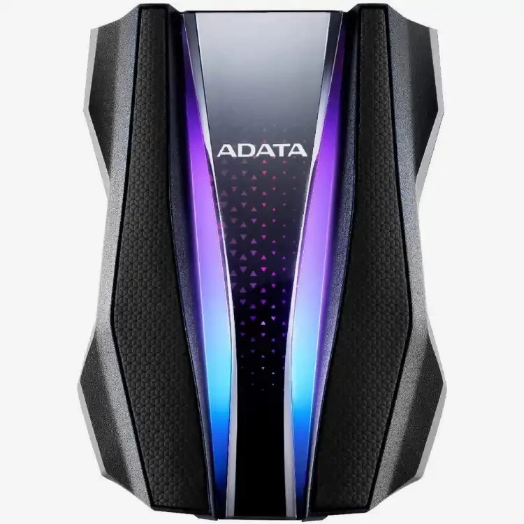 ADATA External Hard Drive HD770G (Super Speed USB 3.2 | Shock Absorbing | LED Indicator | IP68 Water & Dust Protection | RGB Light Strip)