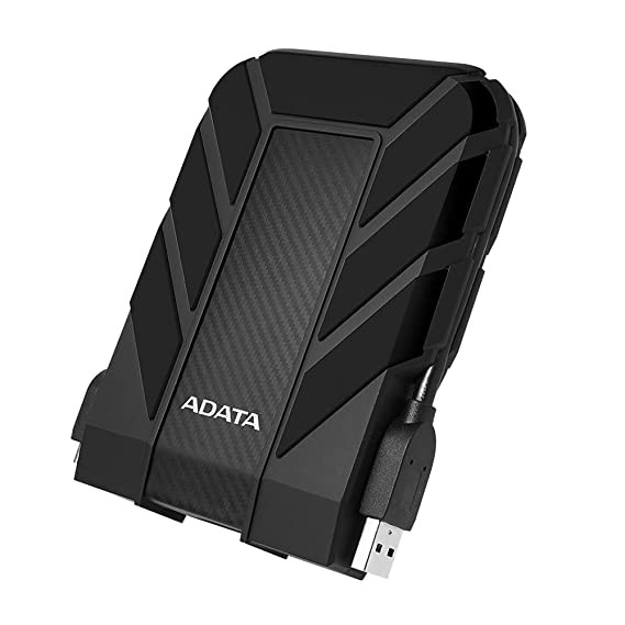 ADATA HD710 Pro 4TB 3.5 inch SATA III External Hard Drive/HDD with IP65 Rating Black, for Windows with Waterproof and Shockproof Technology - AHD710P-4TU31-CBK