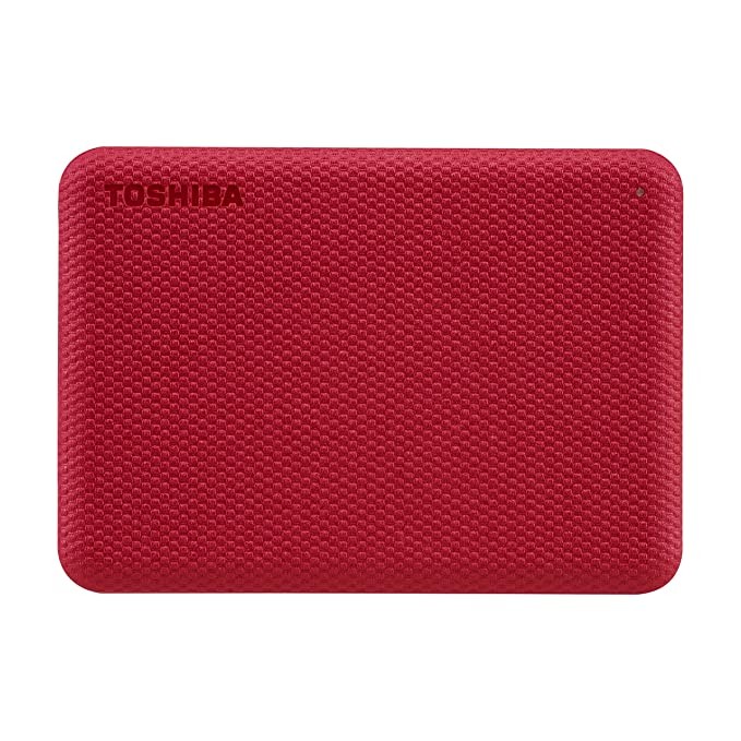TOSHIBA Canvio Advance 4TB Portable External HDD, USB3.0 for PC Laptop Windows and Mac. 3 Years Warranty. External Hard Drive - Red