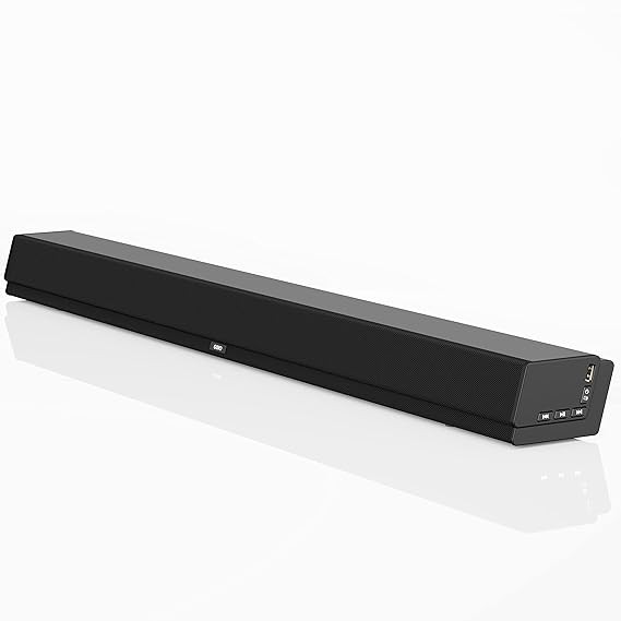 GOVO GOSURROUND 430 80 Watt 2.0 Channel with HDMI and Optical, Wireless Bluetooth Soundbar, RMS Output 60 W (Platinum Black)