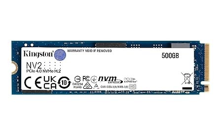 Kingston NV2 PCle 4.0 NVMe M.2 Internal SSD Up 500GB to 3500 MB/s