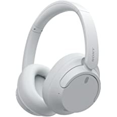 Sony WH-CH720N, Wireless Over-Ear Active Noise Cancellation Headphones with Mic, up to 50 Hours Playtime, Multi-Point Connection, App Support, AUX & Voice Assistant Support for Mobile Phones (White)