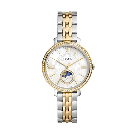 Fossil Jacqueline Analog Mother of Pearl Dial Women's Stainless steel Watch-ES5166, Water Resistant