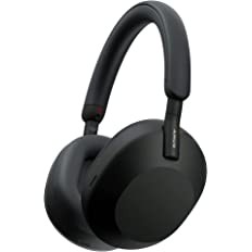 Sony WH-1000XM5 Wireless Industry Leading Active Noise Cancelling Headphones, 8 Mics for Clear Calling, 30Hr Battery, 3 Min Quick Charge = 3 Hours Playback, Multi Point Connectivity, Alexa - Black