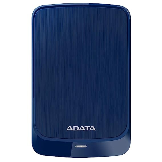 ADATA HV320 2TB Slim Compact Portable External Hard Drive (Blue)