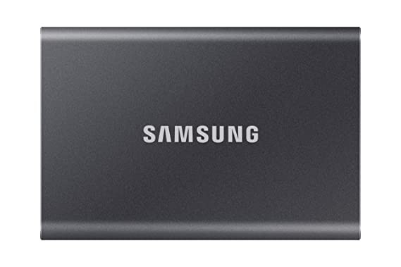 Samsung T7 1TB Up to 1,050MB/s USB 3.2 Gen 2 (10Gbps, Type-C) External Solid State Drive (Portable SSD) Grey(MU-PC1T0T)