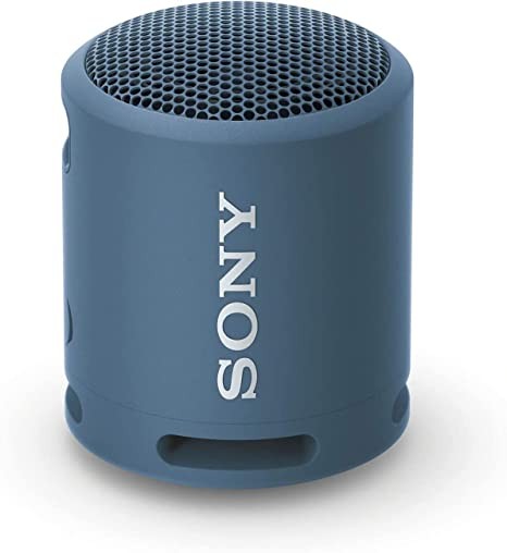 Sony Srs-Xb13 Wireless Extra Bass Portable Bluetooth Speaker with 16 Hours Battery Life, Type-C, Ip67 Waterproof, Dustproof, Speaker with Mic, Loud Audio for Phone Calls/Work from Home (Blue), Small