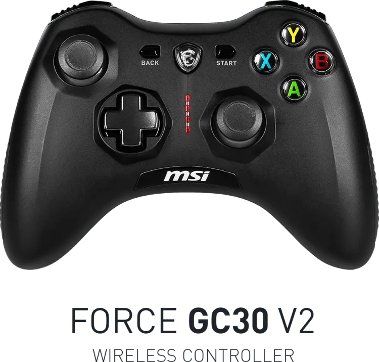 MSI Forge GC30 V2 Joystick (Wireless | Support PC & Android | Dual Vibration Motor | Durable Switches | 600mAh Battery | Micro USB)