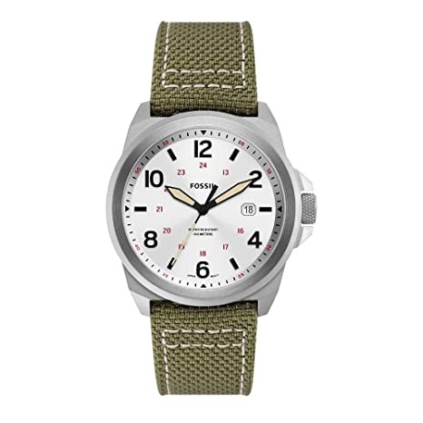 Fossil Bronson Green Stainless steel Watch FS5918, Water Resistant